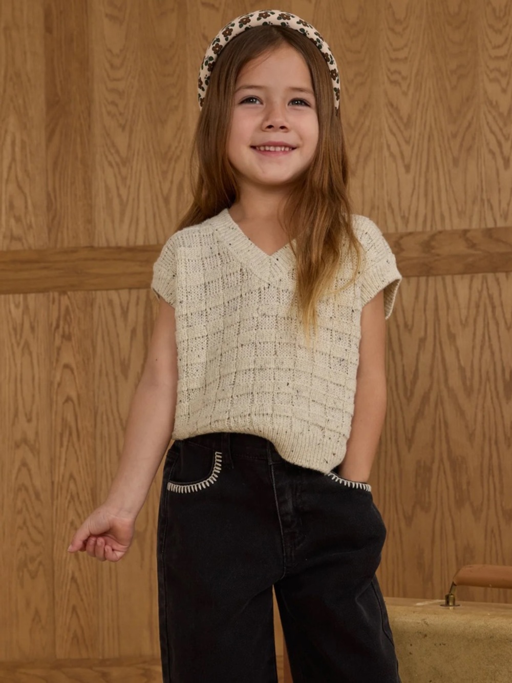 Rylee + Cru Knit V-Neck Sleeveless Top